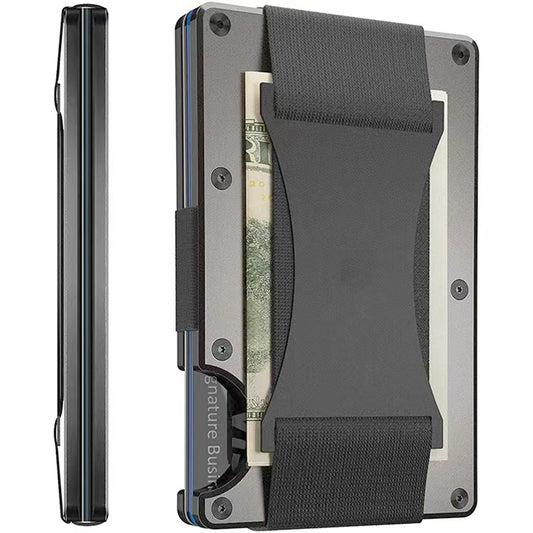 Alainn Metal Card Wallet w/ RFID Anti-theft Swiping Blocking Technology